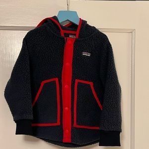Baby Retro Pile Fleece Jacket New Navy 4T